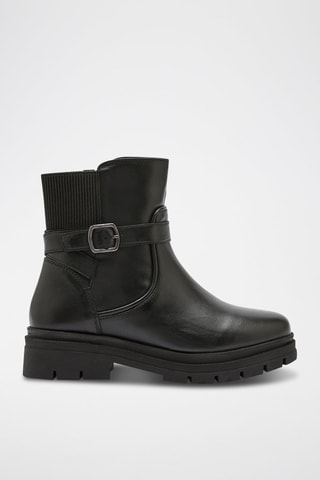 Boots en cuir Beba - Noir
