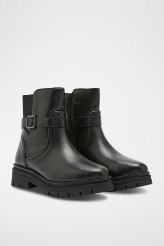 Boots en cuir Beba - Noir