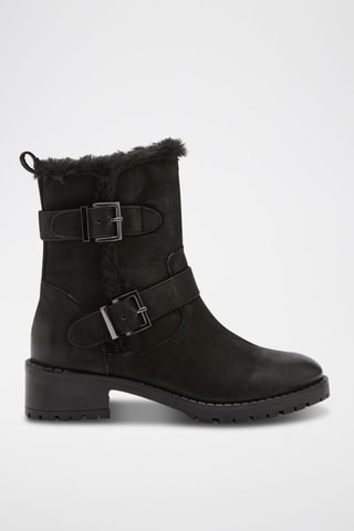 Boots en cuir Liva - Noir