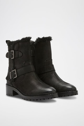 Boots en cuir Liva - Noir