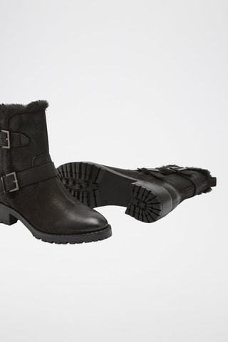 Boots en cuir Liva - Noir