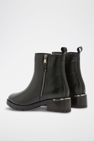 Bottines en cuir Pavi - Noir