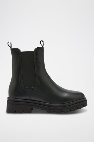 Boots en cuir Olia - Noir