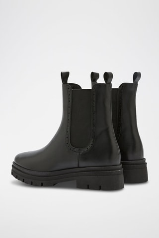 Boots en cuir Olia - Noir