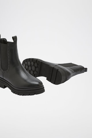 Boots en cuir Olia - Noir
