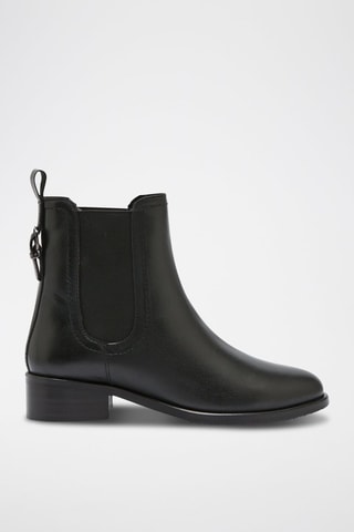 Bottines en cuir Inno - Noir