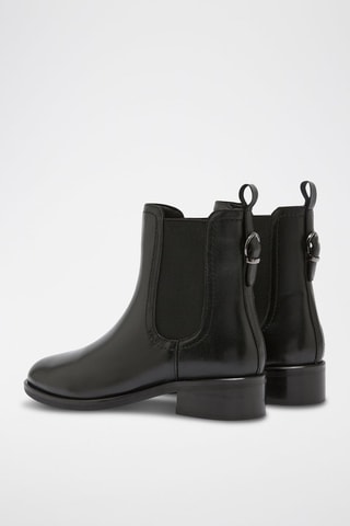 Bottines en cuir Inno - Noir