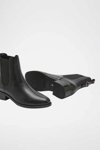 Bottines en cuir Inno - Noir
