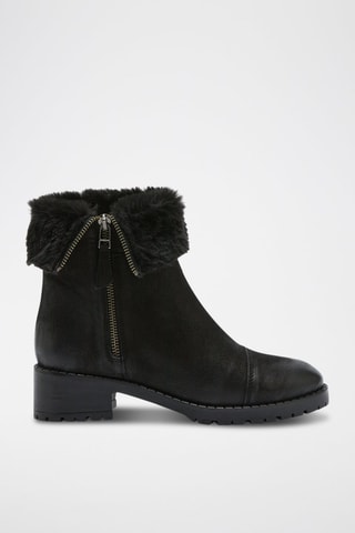 Bottines en cuir Oli - Noir