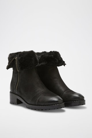 Bottines en cuir Oli - Noir