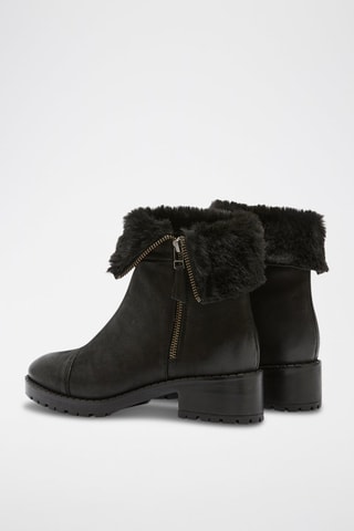 Bottines en cuir Oli - Noir