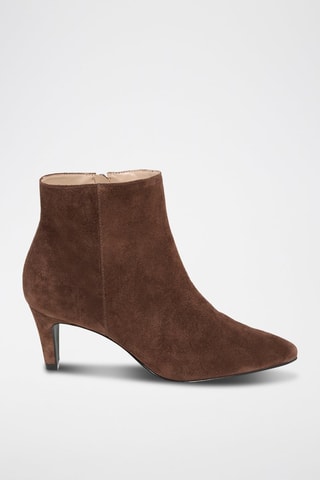 Bottines en nubuck Cypriane - Marron