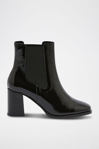 Bottines Chelsea en cuir verni Chelsea - Noir
