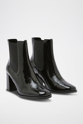 Bottines Chelsea en cuir verni Chelsea - Noir