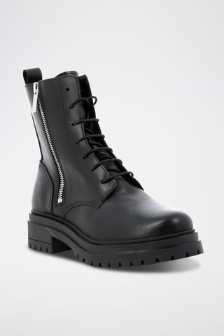 Bottines en cuir Ziponie - Noir