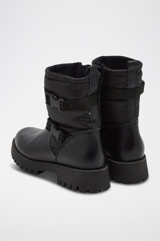 Bottines en cuir - Noir