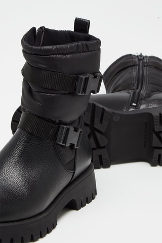 Bottines en cuir - Noir