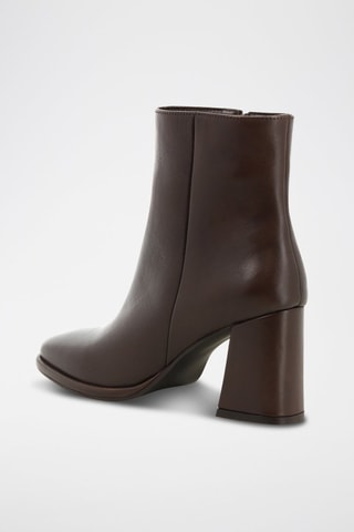 Bottines en cuir Isaure - Marron