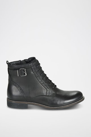 Bottines en cuir Cheptela - Noir