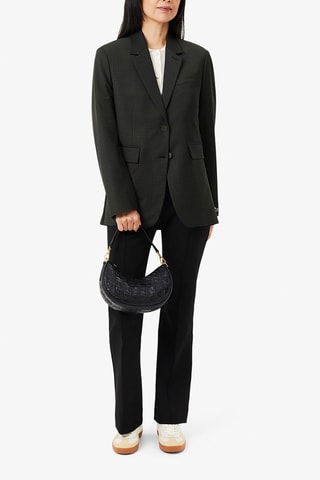 Sac porté épaule en cuir Maheki - Noir