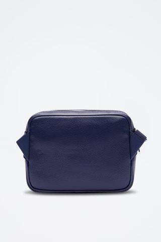 Sac bandoulière en cuir Angy - Bleu marine