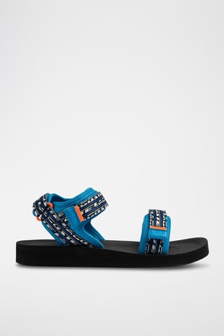 Sandales Suruga  - Bleu cobalt et noir