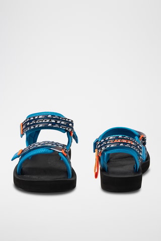 Sandales Suruga  - Bleu cobalt et noir