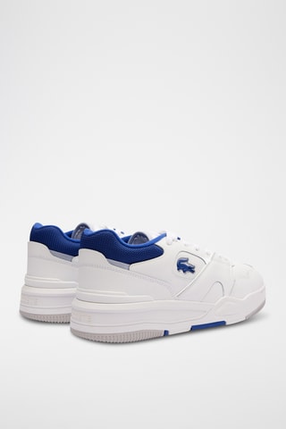 Zapatillas de piel Lineshot - Blanco y azul rey