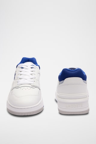 Zapatillas de piel Lineshot - Blanco y azul rey