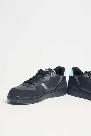 Zapatillas de piel T-Clip - Azul marino