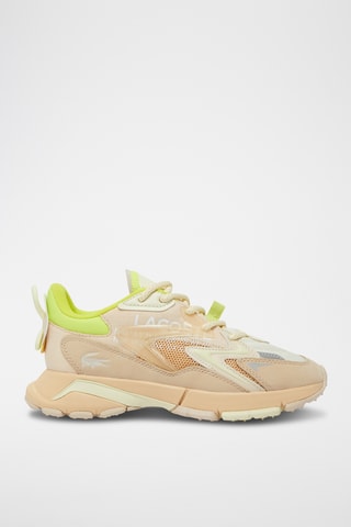 Baskets L003 Neo Tech - Beige clair et vert