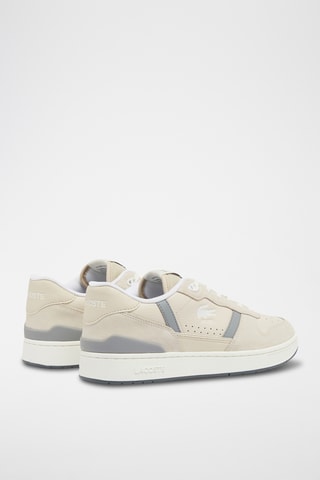 Zapatillas de piel y nobuk T-Clip Set - Beige