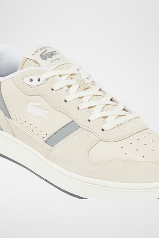 Zapatillas de piel y nobuk T-Clip Set - Beige