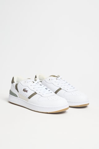 Baskets en cuir T-Clip - Blanc