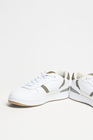Baskets en cuir T-Clip - Blanc