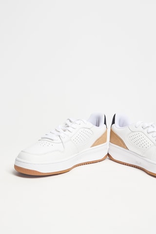 Zapatillas de piel L001 - Blanco