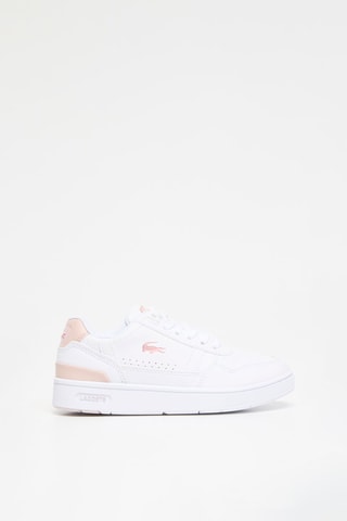 Baskets T-clip - Blanc et rose poudré