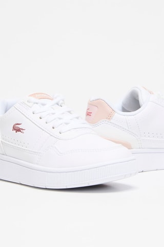 Baskets T-clip - Blanc et rose poudré