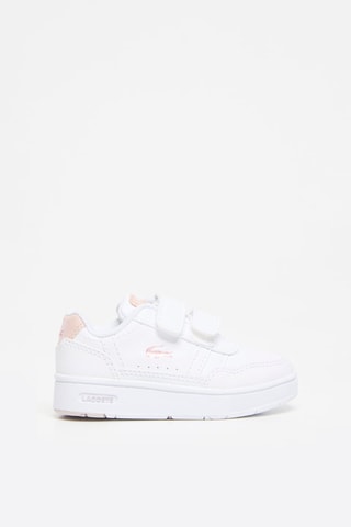 Baskets T-clip - Blanc et rose poudré