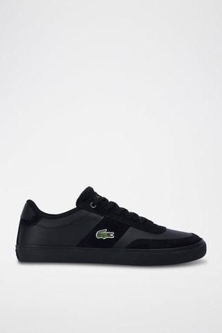 Zapatillas de piel - Negro