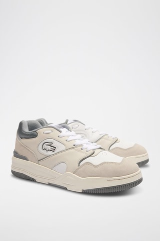 Zapatillas de piel Lineshot - Blanco y gris claro