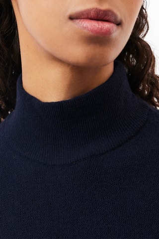 Jersey de lana relaxed fit - Azul oscuro