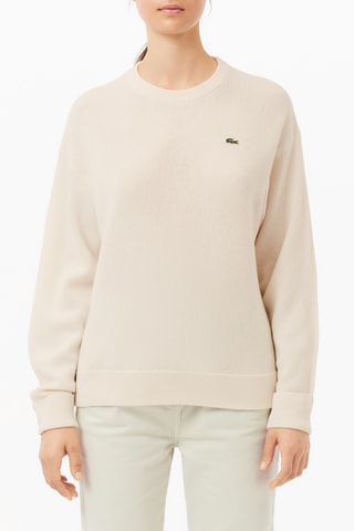 Pull en laine relaxed fit - Ecru