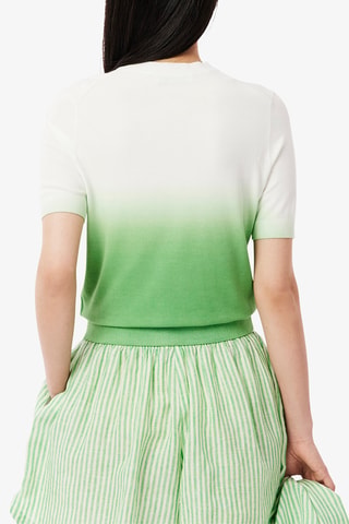 Jersey dip-dye regular fit - Blanco y verde claro