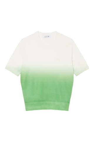 Jersey dip-dye regular fit - Blanco y verde claro