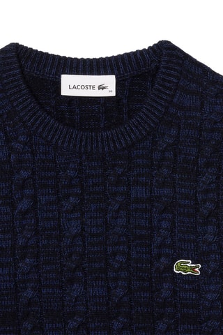 Jersey de lana y algodón orgánico - Azul marino