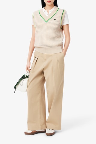 Pull sans manches classic fit - Ecru