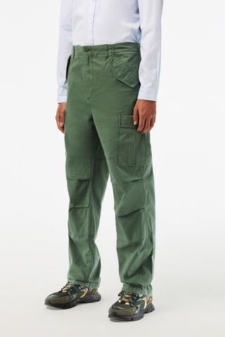 Pantalon cargo straight - Vert foncé