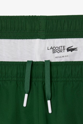 Pantalón regular fit de tenis - Verde oscuro y blanco