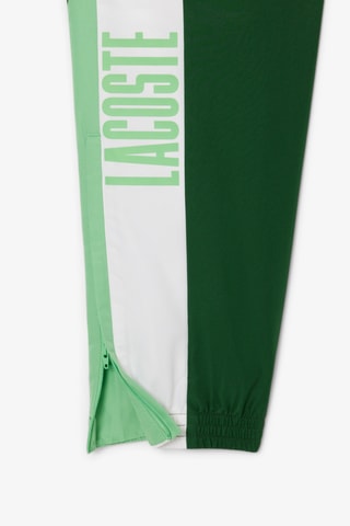 Pantalón regular fit de tenis - Verde oscuro y blanco